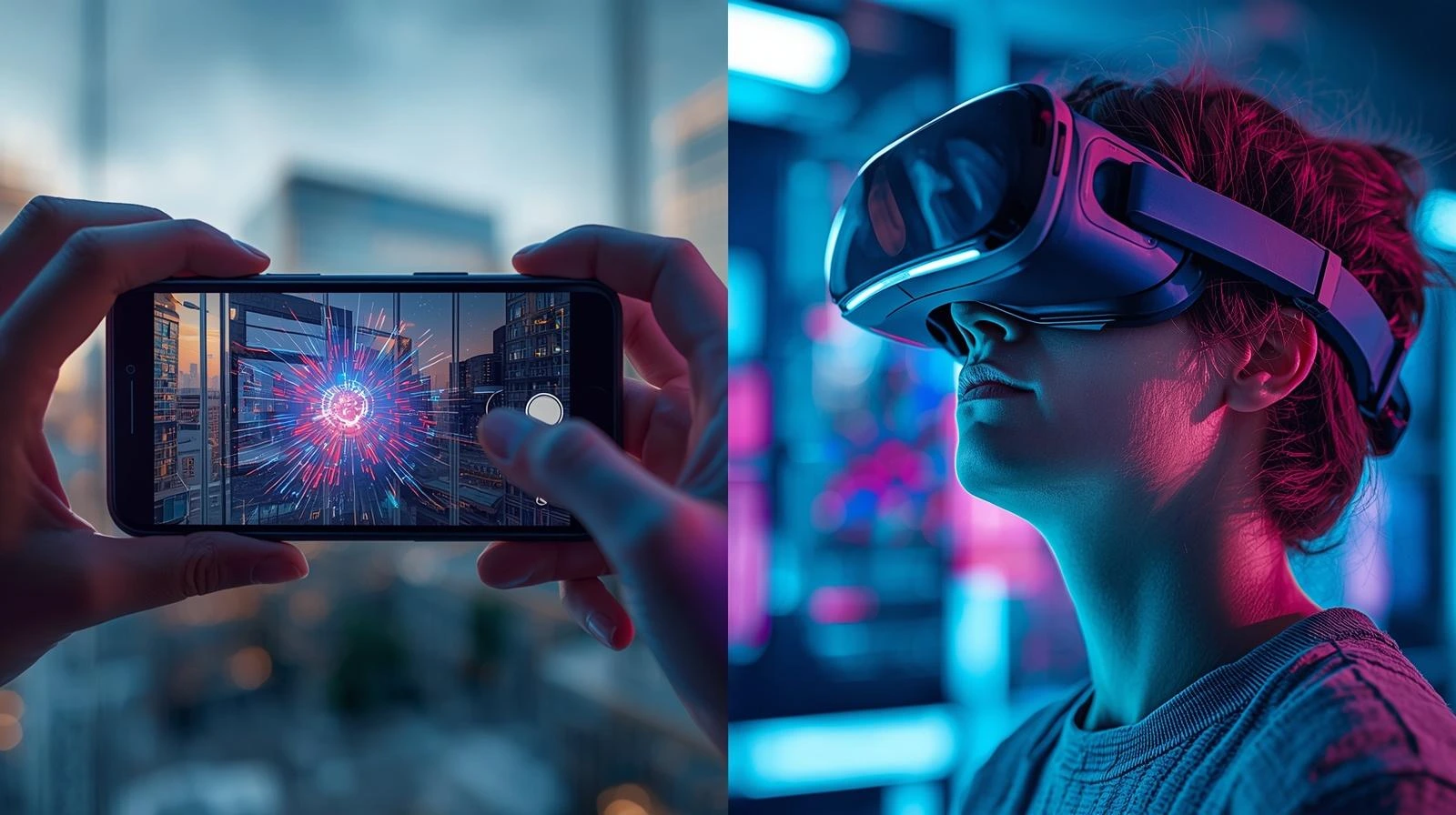 AR & VR technology illustration